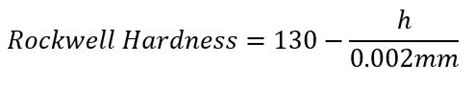 hardness test hrc full form|formula for rockwell hardness test.